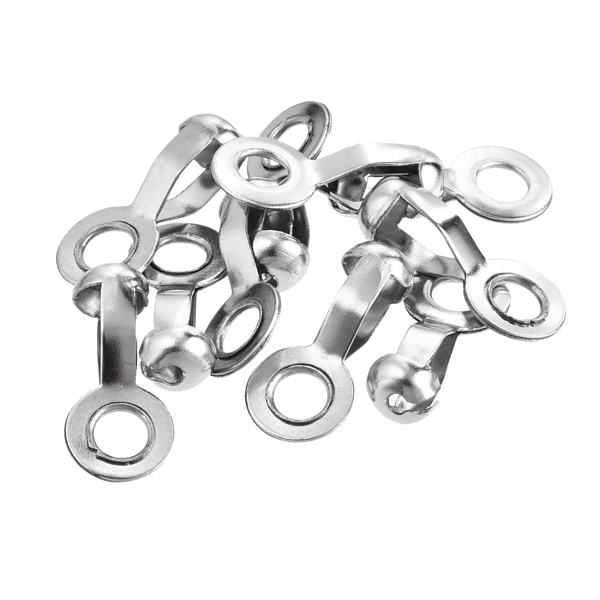 Uxcell Ball Chain Connector 3mm 3.2mm Hole Pull Loop Link Stainless Steel 10pack
