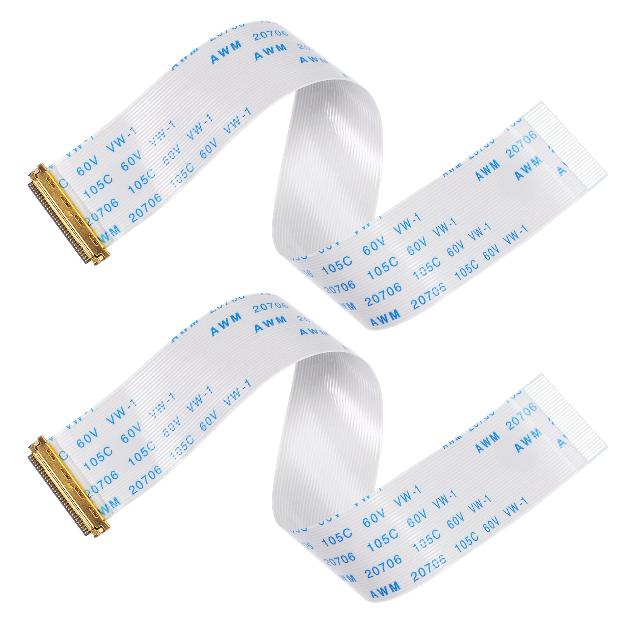 FFC Cable 0.5mm Pitch 30 Pin 150mm Flat Ribbon Cable for LCD Screen a Type 2pcs