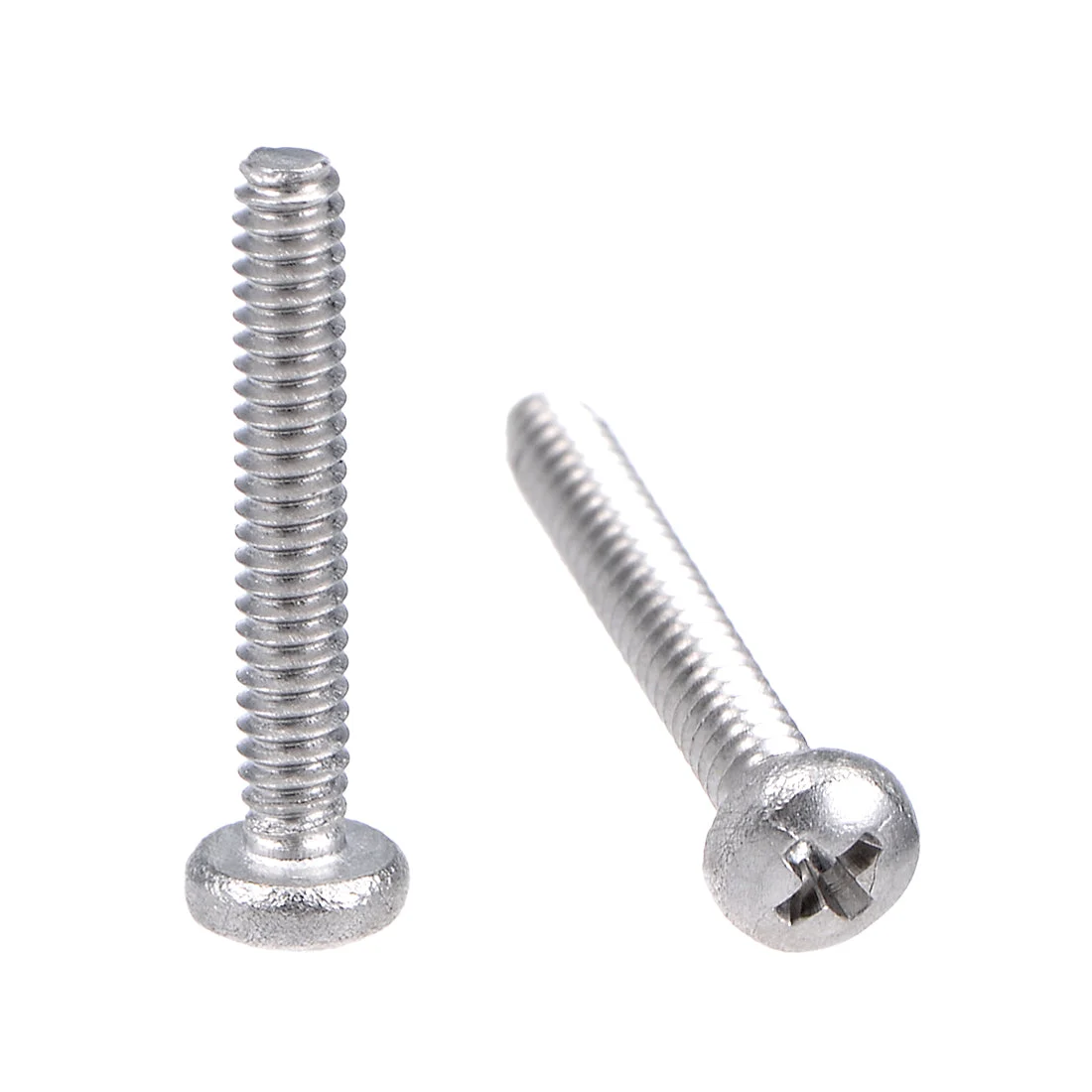 Uxcell Machine Screws Pan Phillips Cross Head Screw 304 Stainless Steel Fasteners Bolts 100Pcs