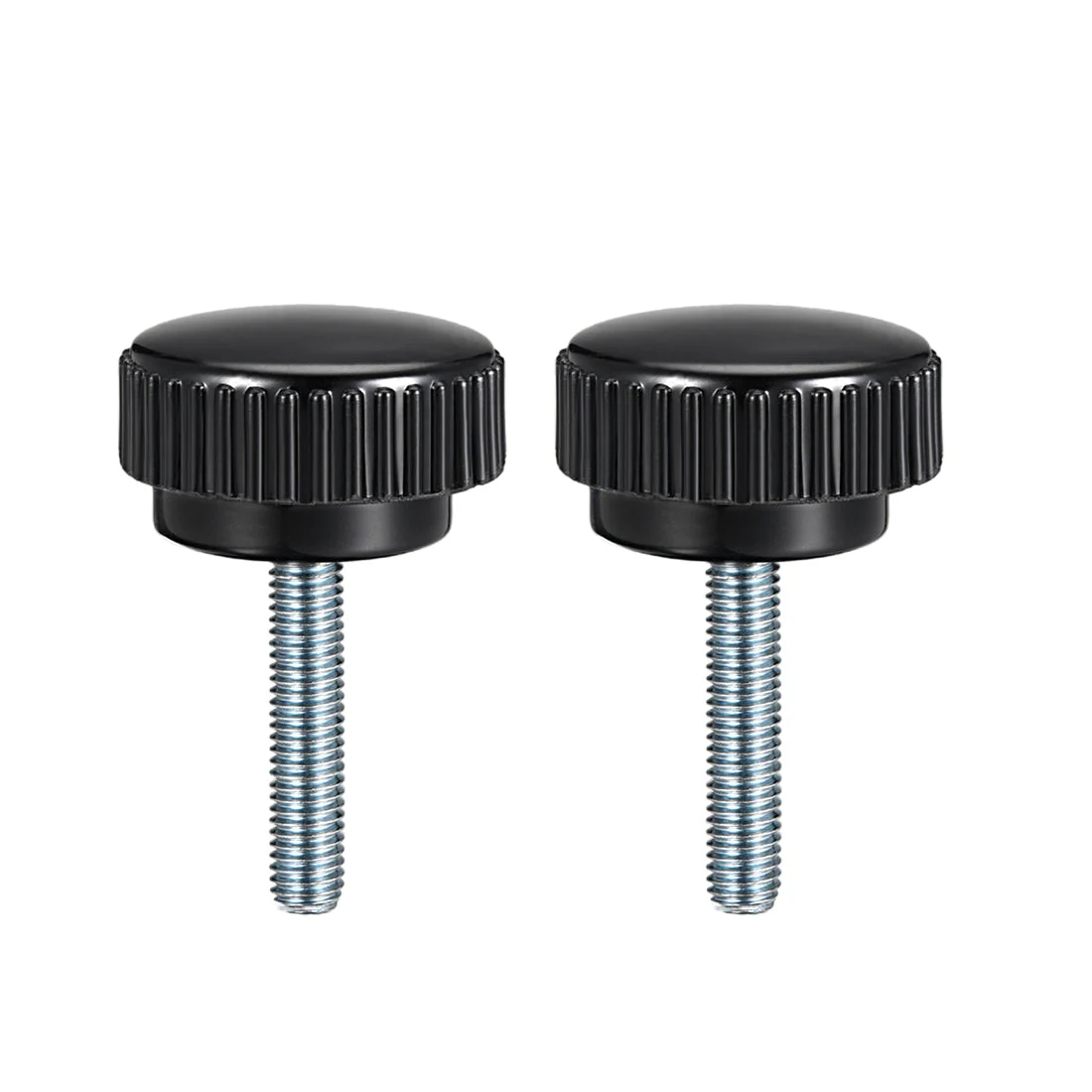 Uxcell Male Thread Knurled Knobs Grip Thumb Screw on Mechanical Round Head 2 Pack
