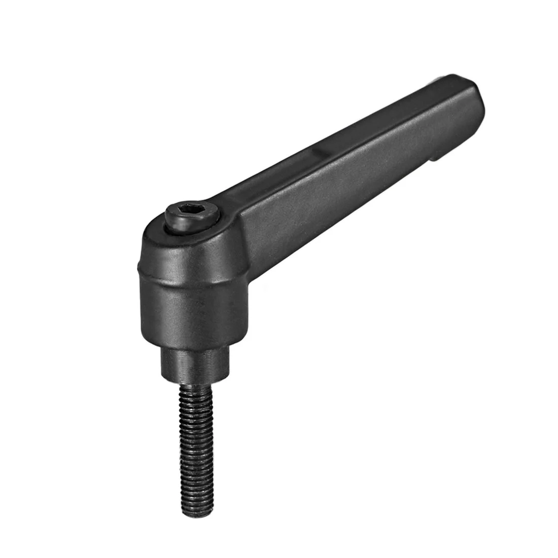 Uxcell M8 x 65mmThread Push Button Ratchet Level Adjustable Handle Male Threaded Stud