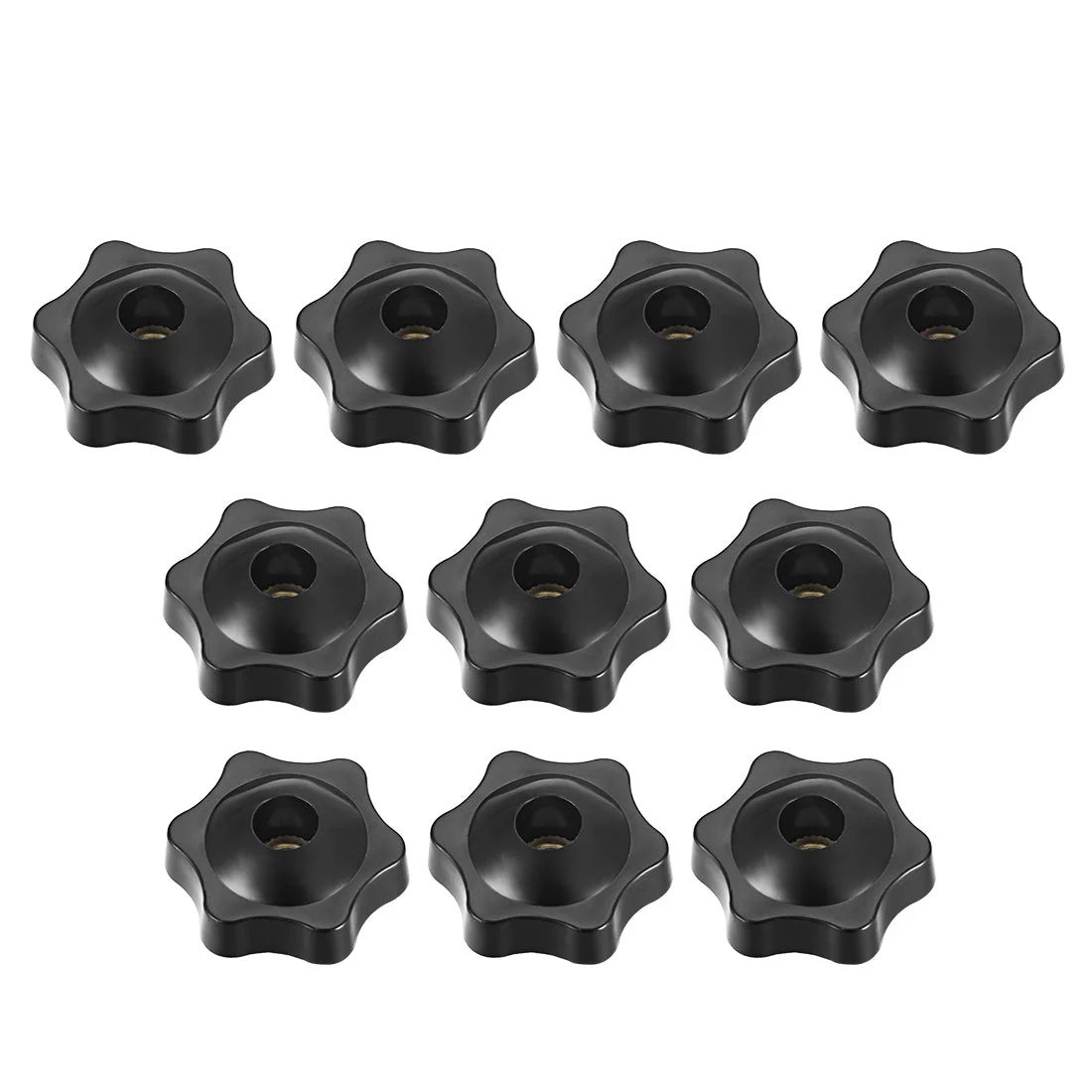 Uxcell Clamping Handle Gripandles Screw Knobs Handgrips Threaded Star-Shape 10 pcs