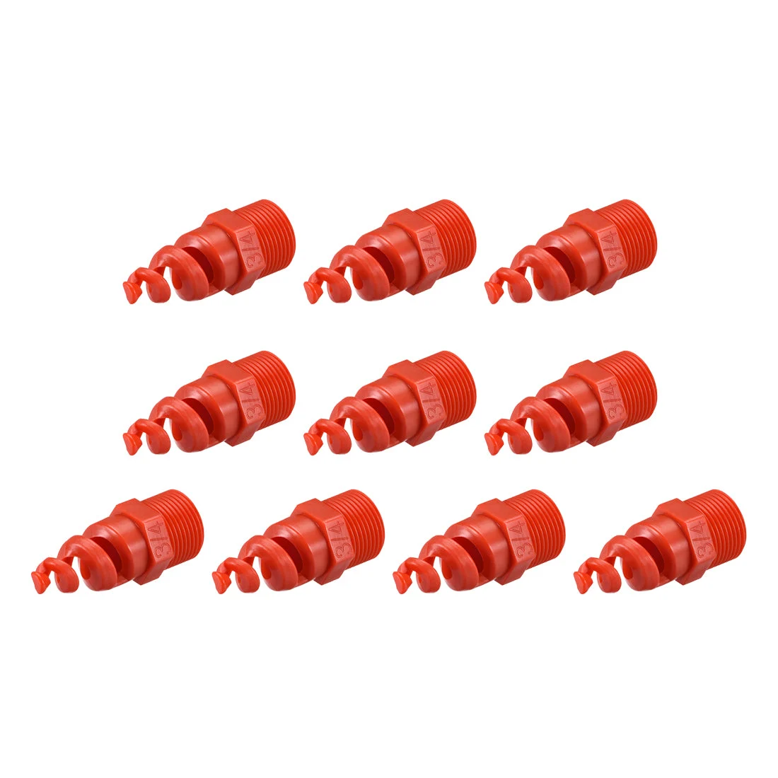 Uxcell Spiral Cone Atomization Nozzle, PP Spray Sprinkler Heads, 10 Pcs