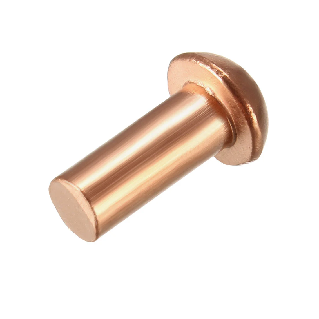 Uxcell 50 Pcs Round Head Copper Solid Rivets Fasteners