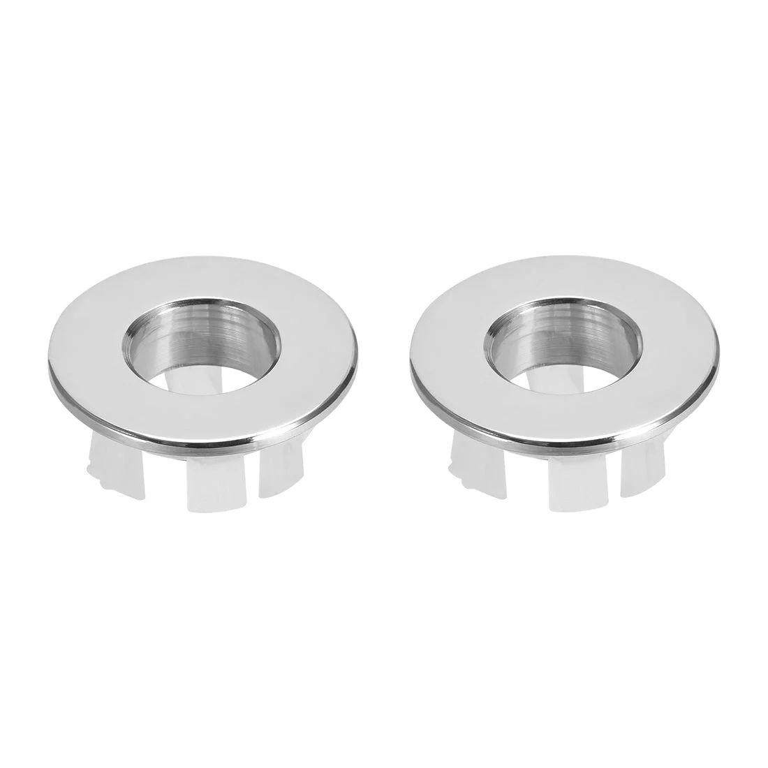Uxcell Sink Basin Trim Overflow Cover Copper Insert in Hole Round Caps 2Pcs