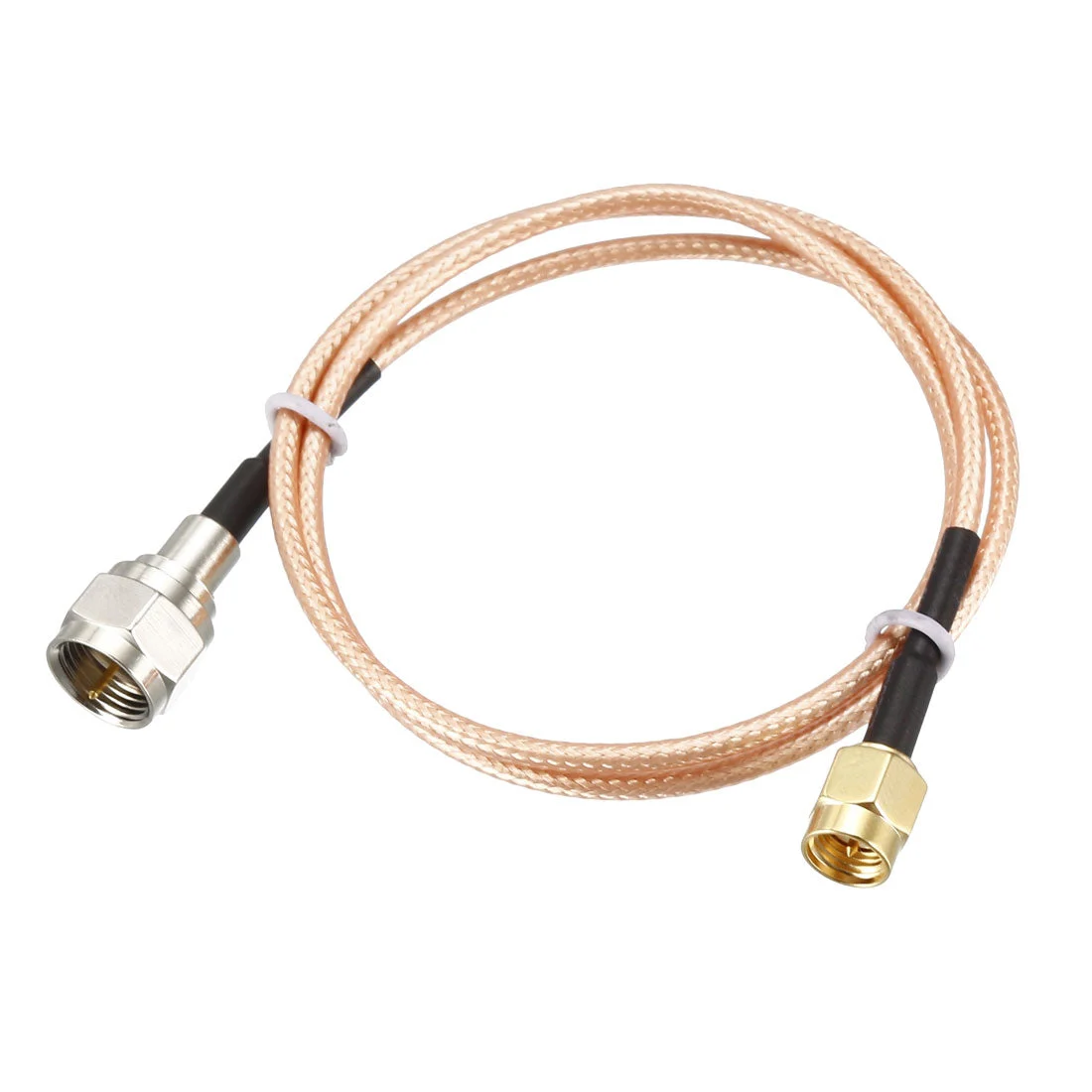 Uxcell SMA Male to F Type Male RF Coaxial Coax Cable 0.66-feet