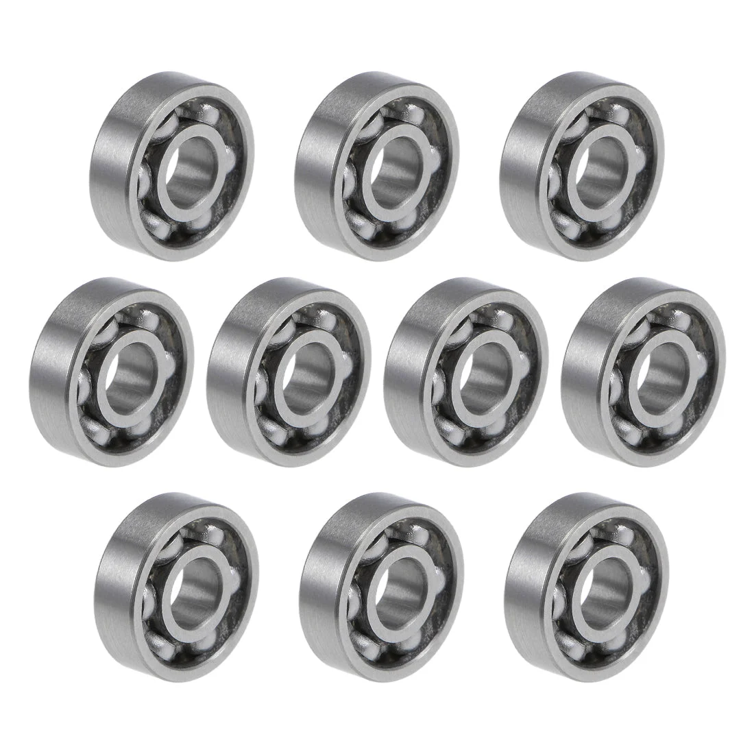 Uxcell Deep Groove Ball Bearings Metric Open Type Chrome Steel ABEC1 Z2