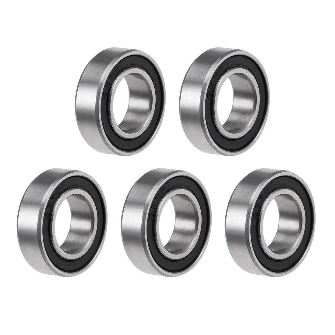 Uxcell Deep Groove Ball Bearings Metric Double Sealed Chrome Steel Rollers Z2