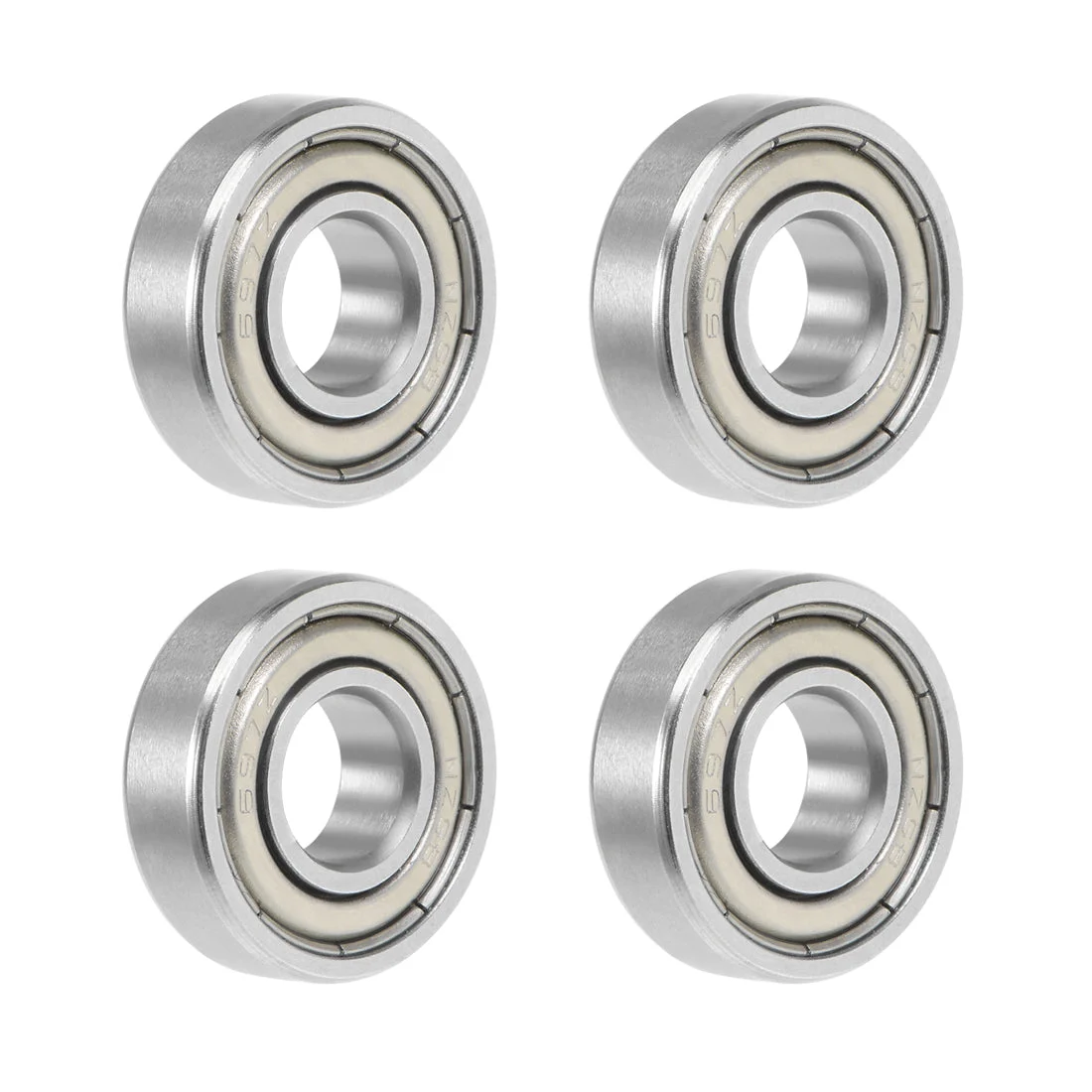 Uxcell Deep Groove Ball Bearing Metric Double Shielded Chrome Steel ABEC1 Z1