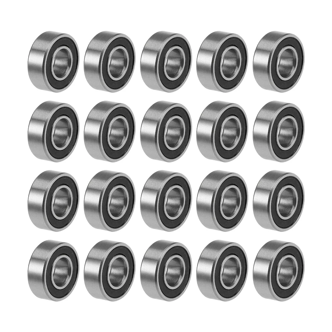 Uxcell Deep Groove Ball Bearings Metric Double Sealed Chrome Steel P0 Z2 Level