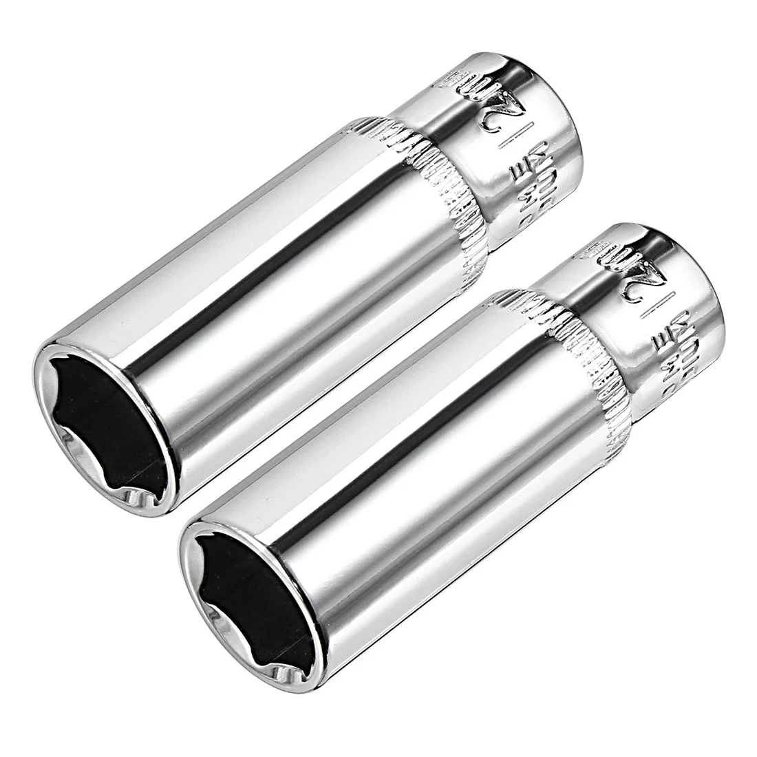 Uxcell Drive 6-Point Deep Socket, Metric, Cr-V