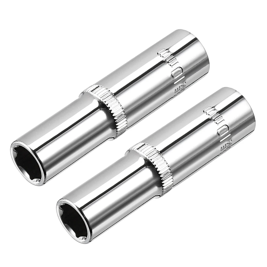 Uxcell Square Drive 6-Point Deep Socket, Metric, Cr-V (Polishing)