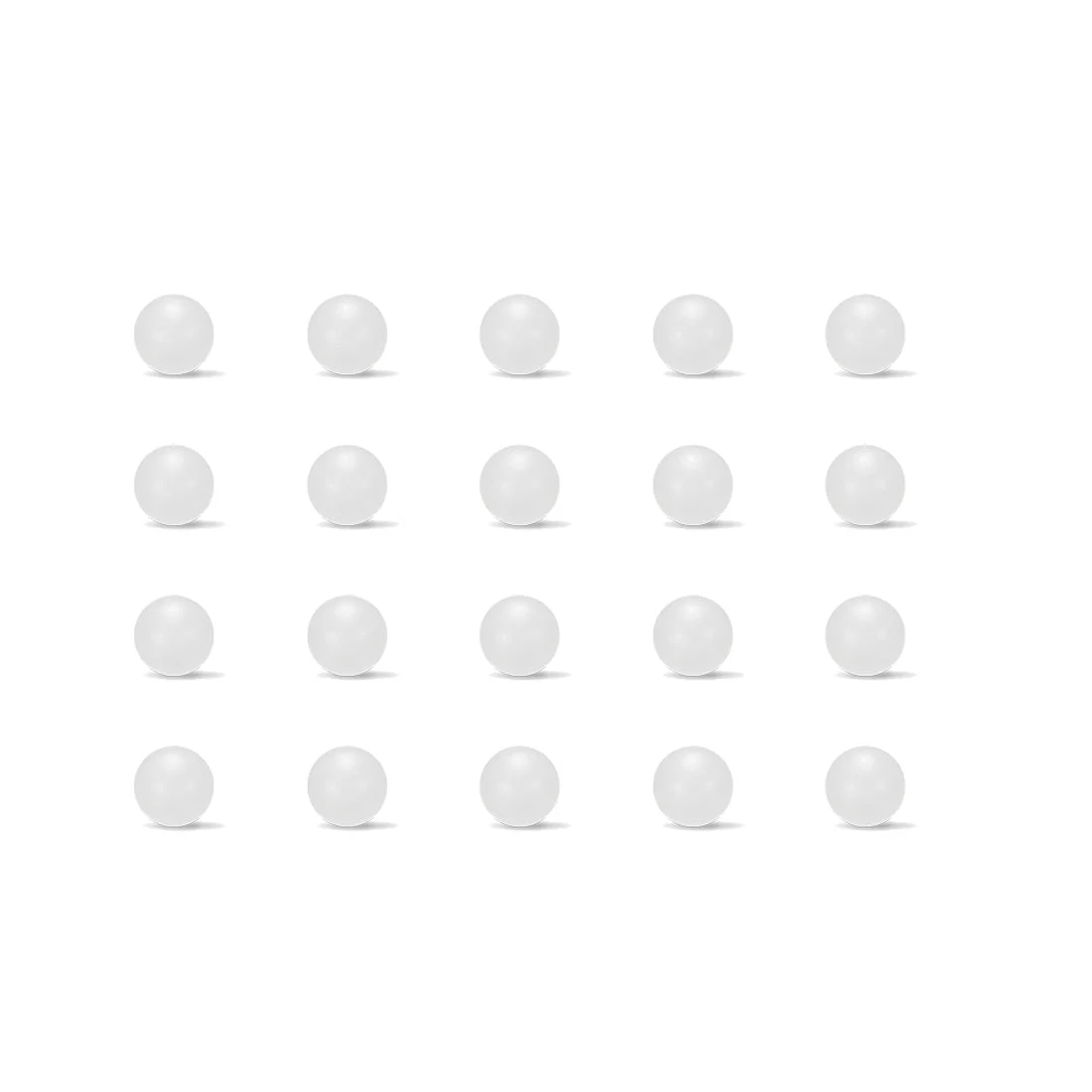 Uxcell 10mm PP Solid Plastic Balls, Precision Bearing Ball 100pcs