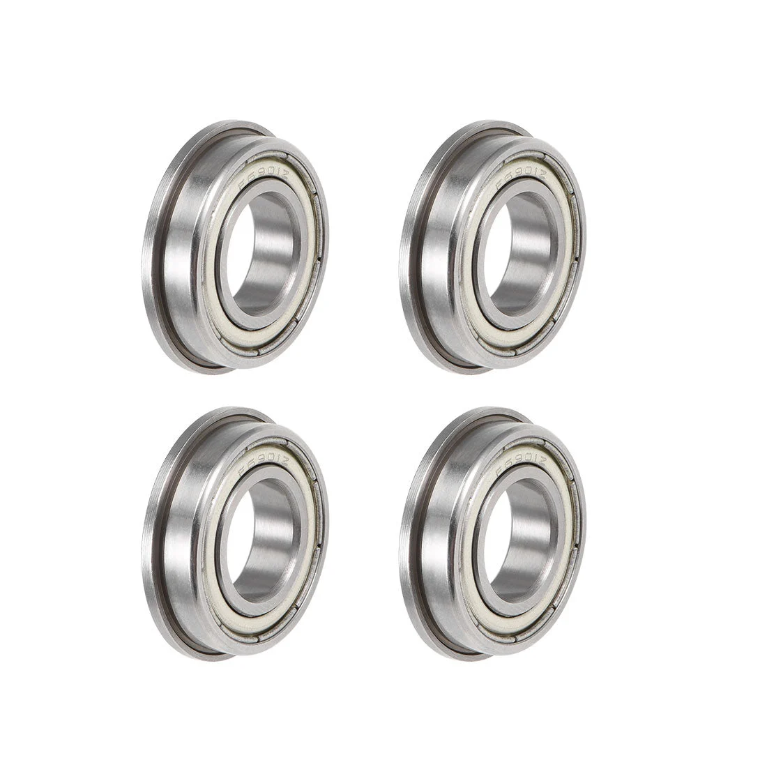 Uxcell Flange Ball Bearings Shielded Chrome Bearings