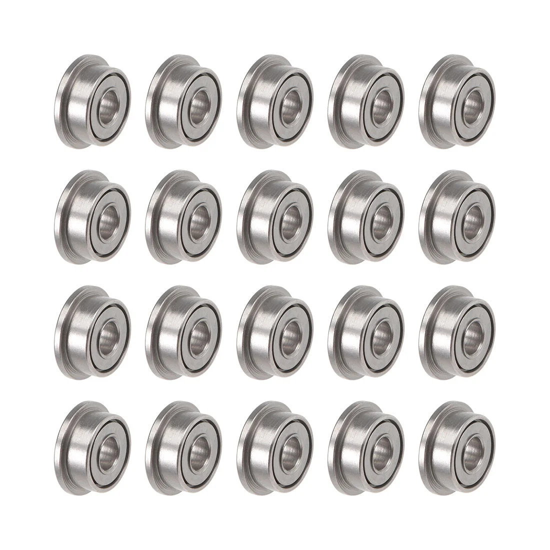 F682ZZ Flange Ball Bearing 2mmx5mmx2.3mm Double Shielded Chrome Bearings 20 Pcs