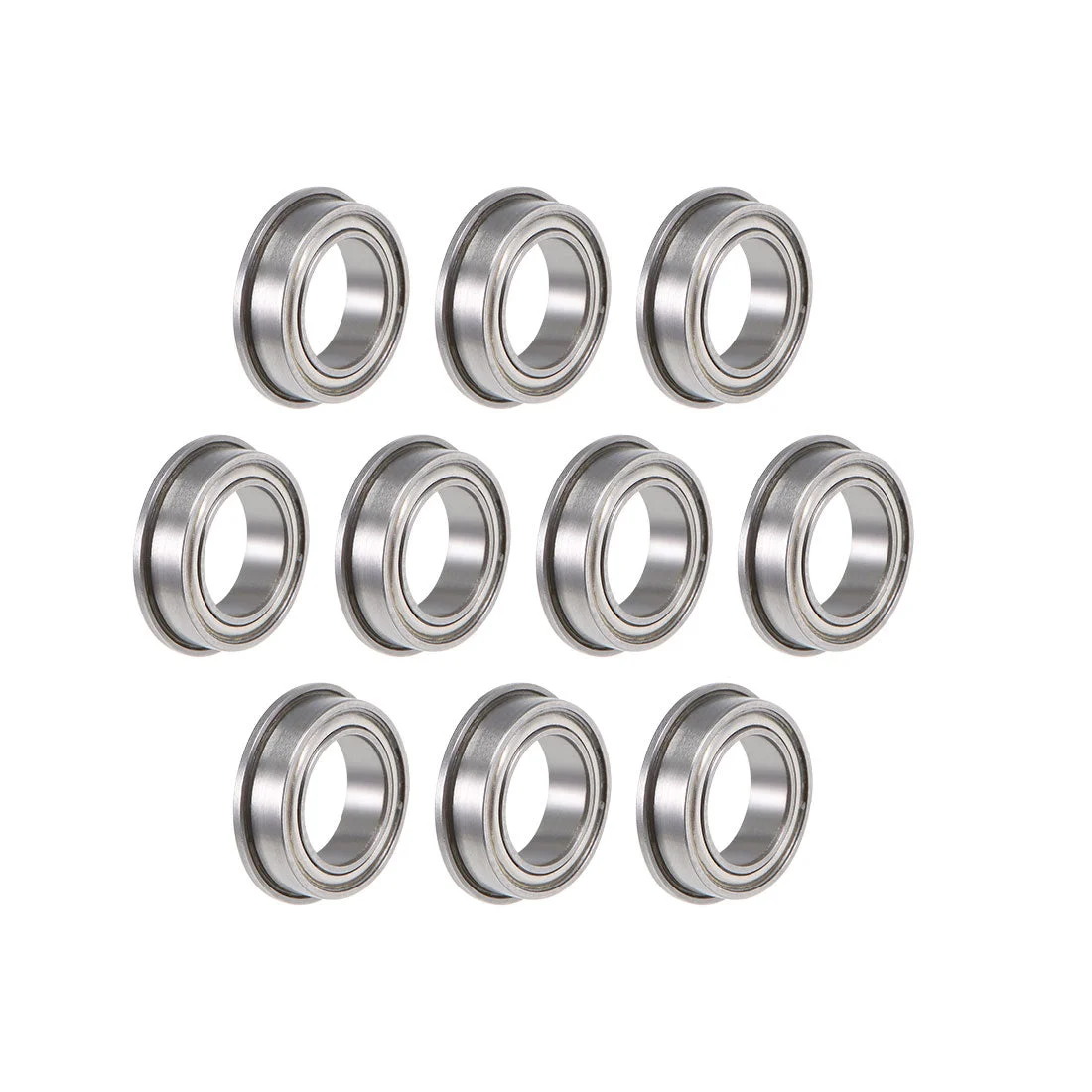 Uxcell Flanged Ball Bearing Double Shielded Chrome Bearings