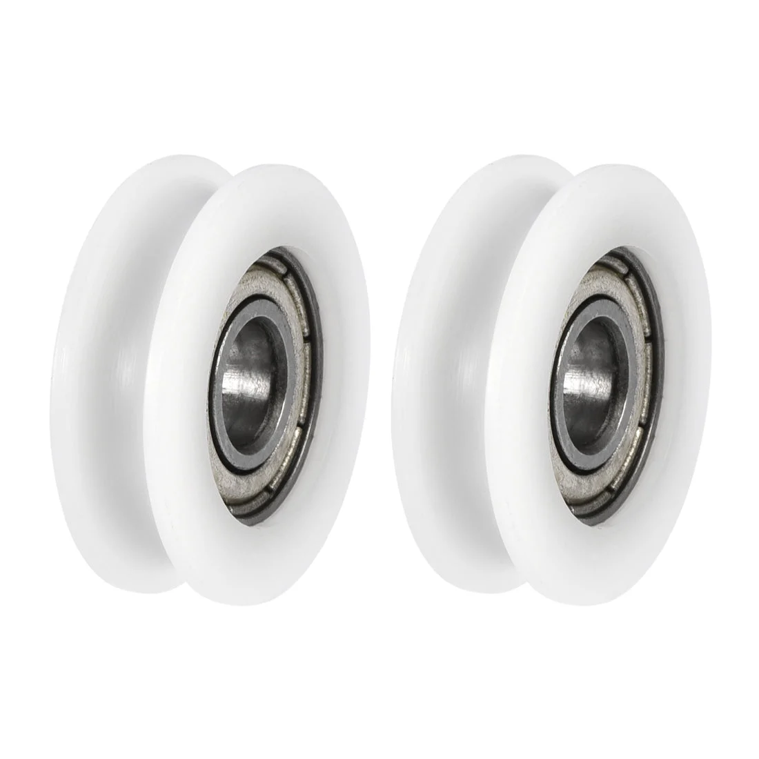Uxcell U Groove Guide Pulley Rail Ball Bearings Double Shielded Chrome Steel Bearings