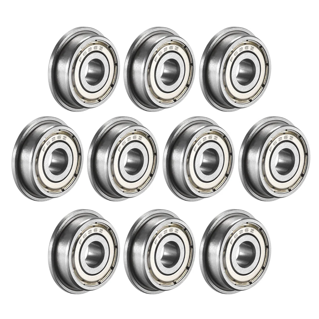 Uxcell Flange Ball Bearing Double Shielded Chrome Steel Bearings