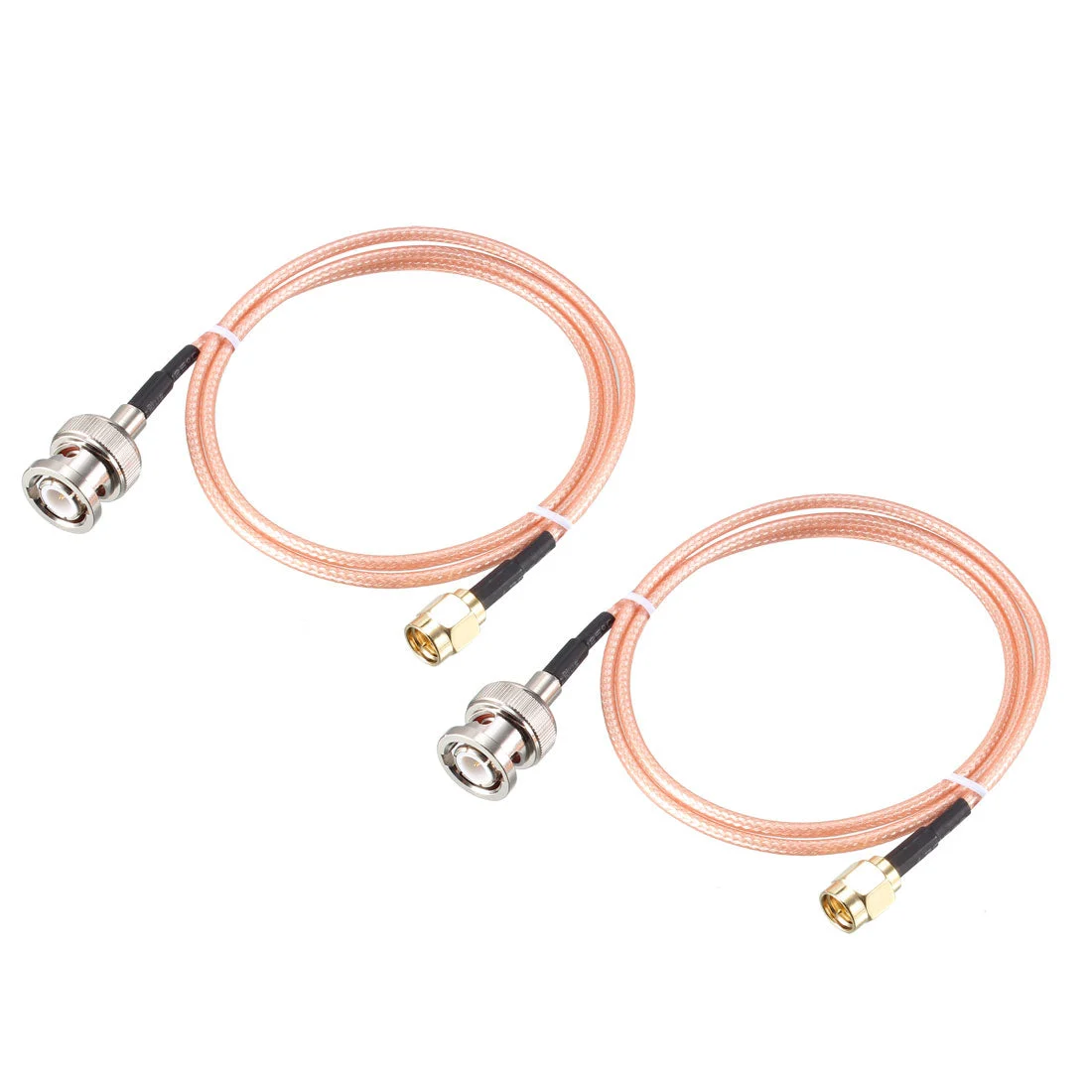 Uxcell RG316 Coaxial Cable with BNC Male to SMA Male Connectors 50 Ohm Jumper Cable 2pcs