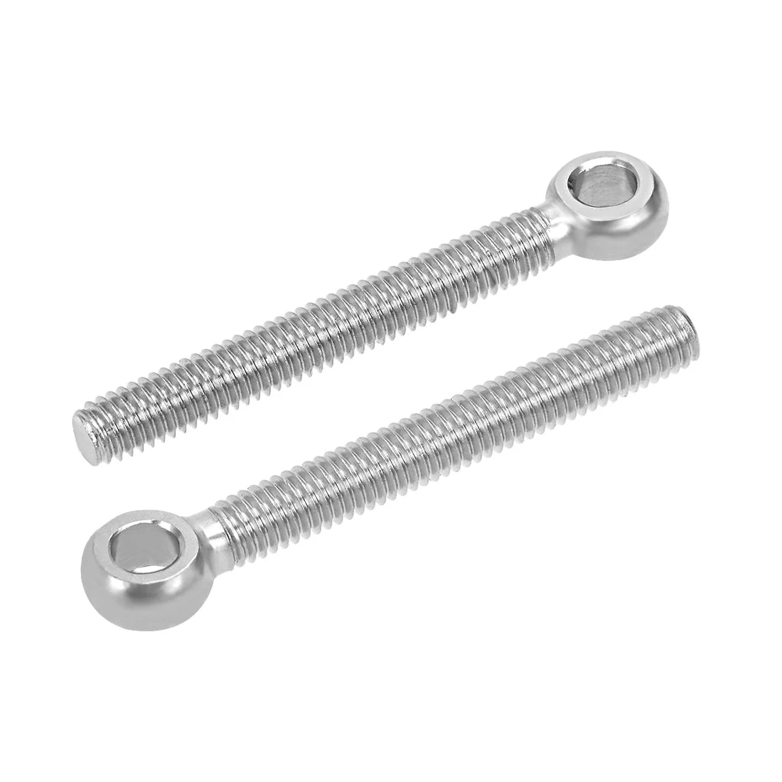 Uxcell M12 x 70mm 304 Stainless Steel Machine Shoulder Lift Eye Bolt Rigging 5pcs Silver Tone
