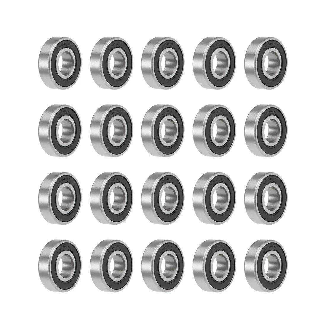 Uxcell Deep Groove Ball Bearing Metric Double Seal High Carbon Steel Z2