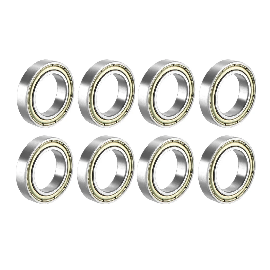 Uxcell Deep Groove Ball Bearings Metric Double Shielded Carbon Steel Bearing