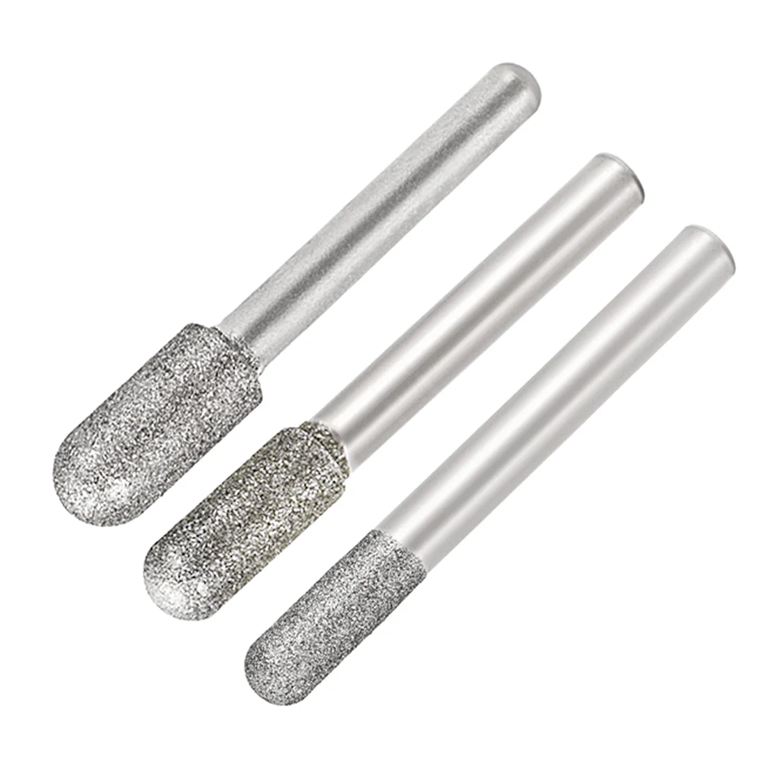 Uxcell Diamond burrs Grinding Drill Bit for Carving Rotary Cylindrical Ball Nose Tools