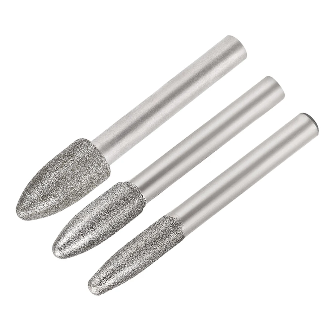 Uxcell Diamond burrs Grinding Drill Bits for Carving Rotary Shank Tapered Tool