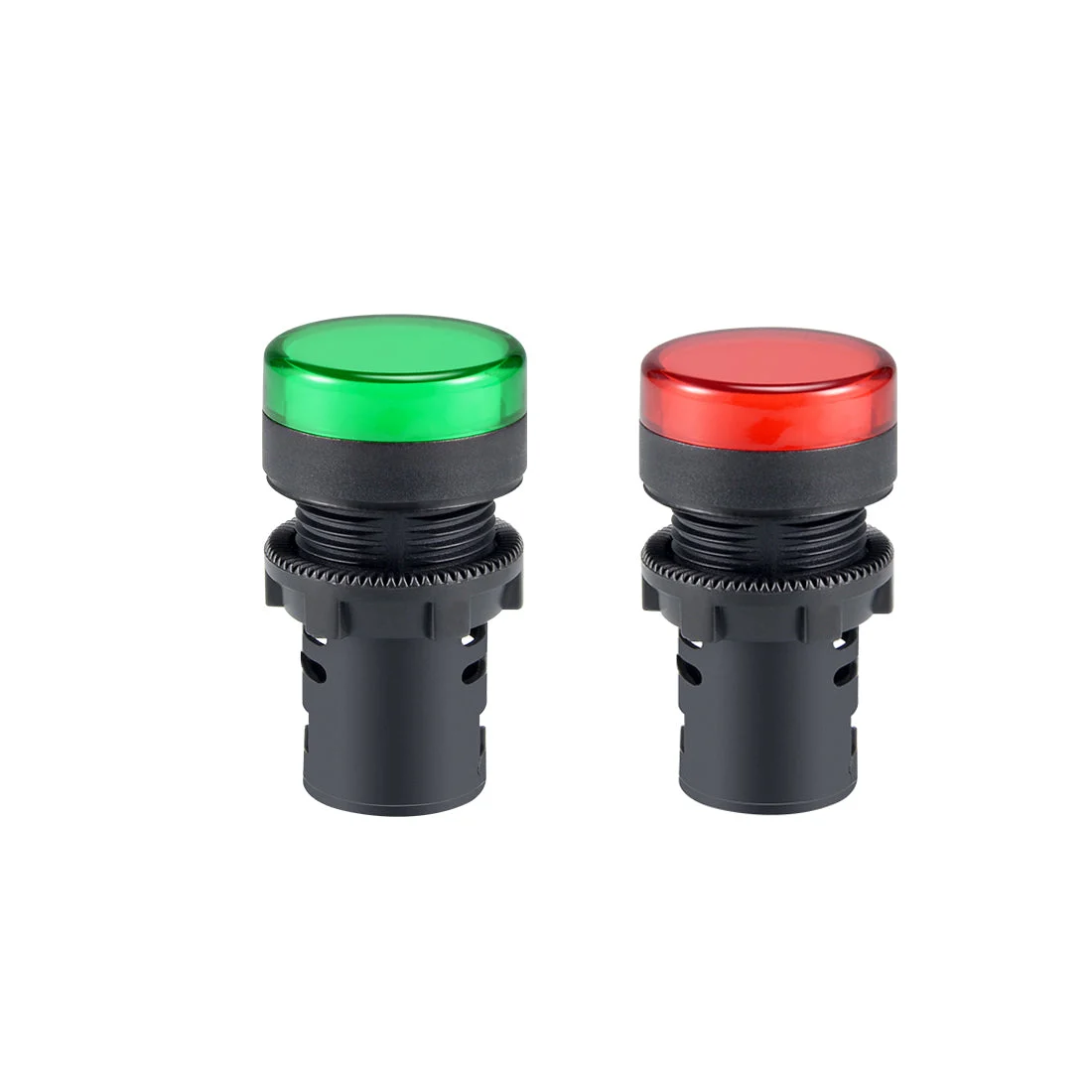 Uxcell 5Pcs AC/DC 110V Indicator Lights, Flush Panel Mount 7/8" 22mm