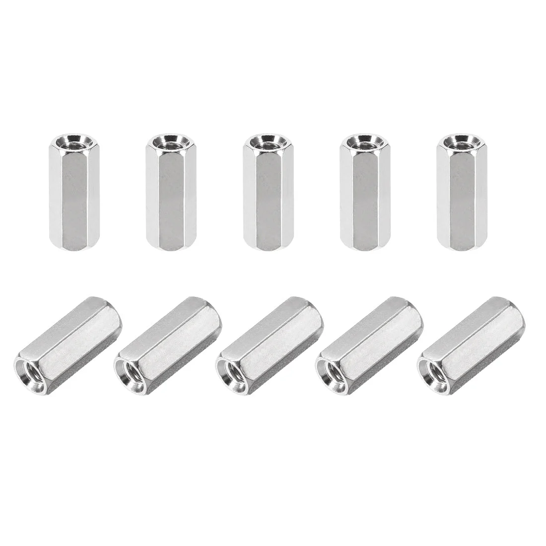 Uxcell M4 Female to Female Hex Nickel Plated Spacer Standoff 20pcs
