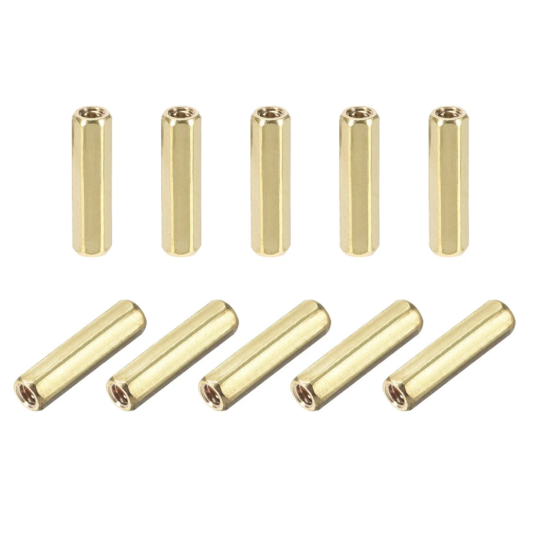 Uxcell M2 M2.5 M5 Female to Female Hex Brass Spacer Standoff 30pcs