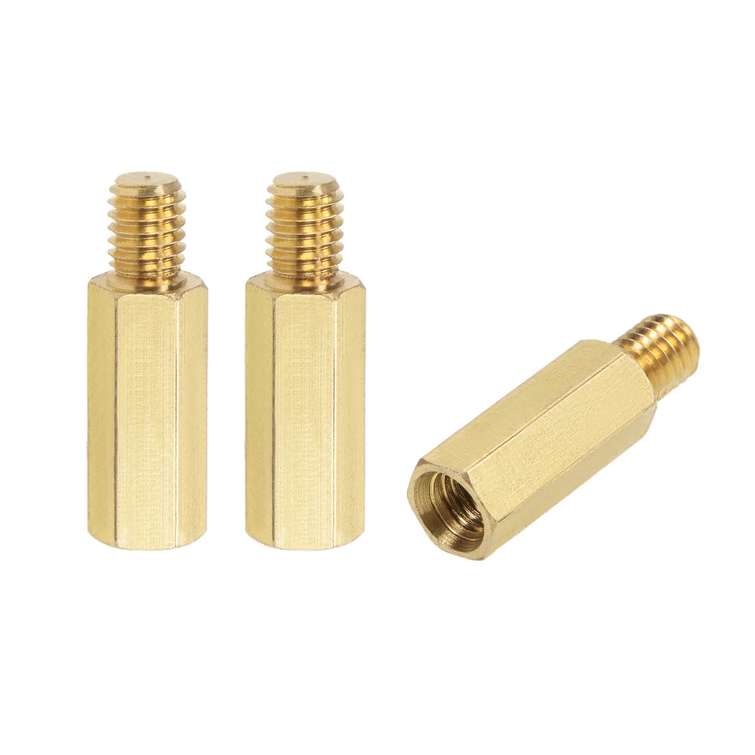 Uxcell M5 M6 Male to Female Hex Brass Spacer Standoff 3pcs