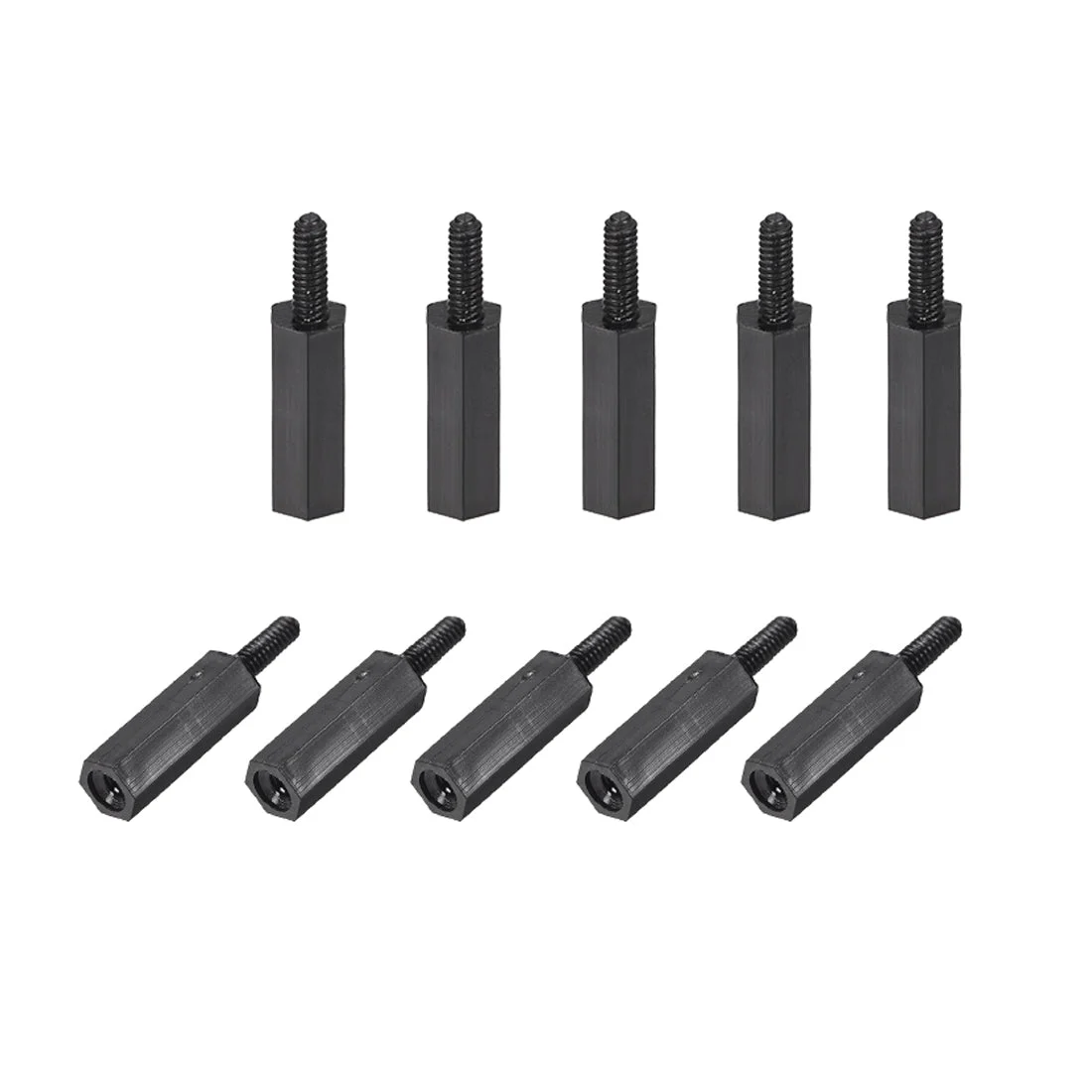 Uxcell M2.5 Male to Female Hex Nylon Spacer Standoff 50pcs
