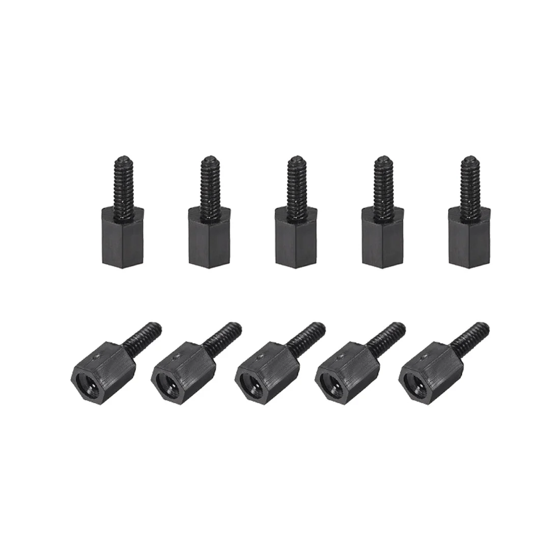 Uxcell M3 Male to Female Hex Nylon Spacer Standoff 30pcs