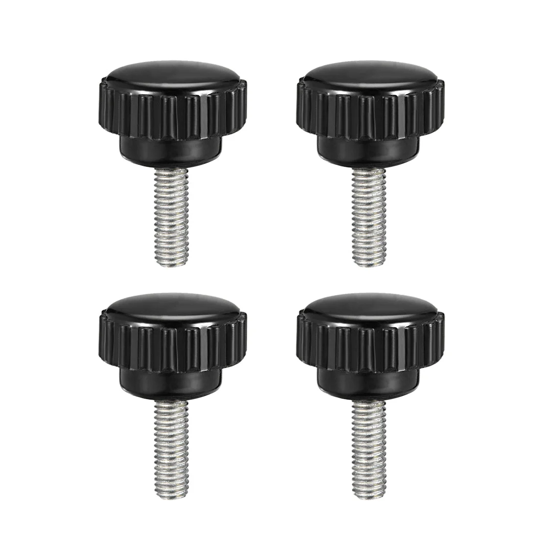 Uxcell Male Thread Knurled Clamping Knobs Grip Thumb Screw on Type 4 Pcs