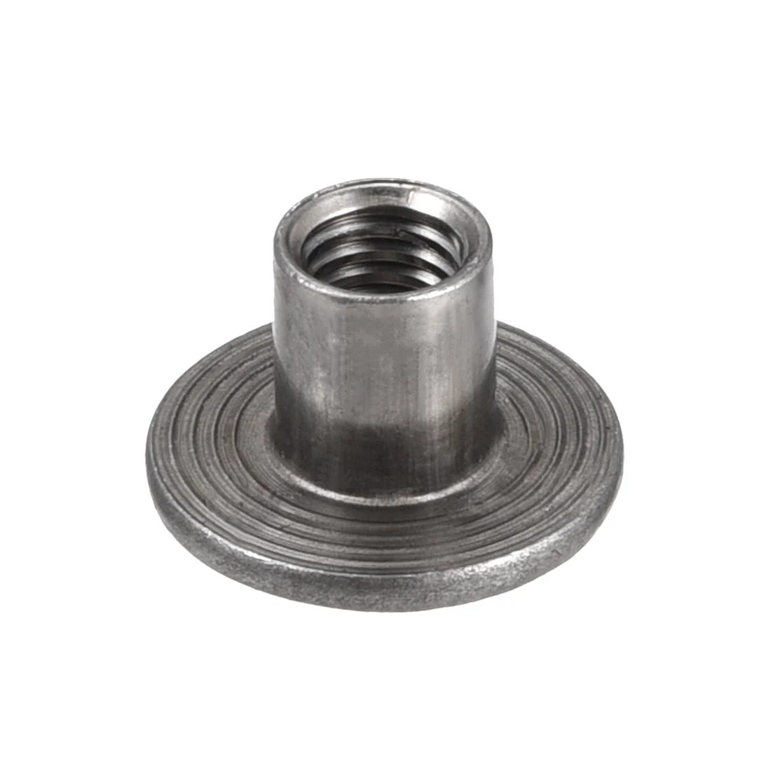 Uxcell Brad Hole Tee Nut, Carbon Steel Round Base Screw-In T-Nut