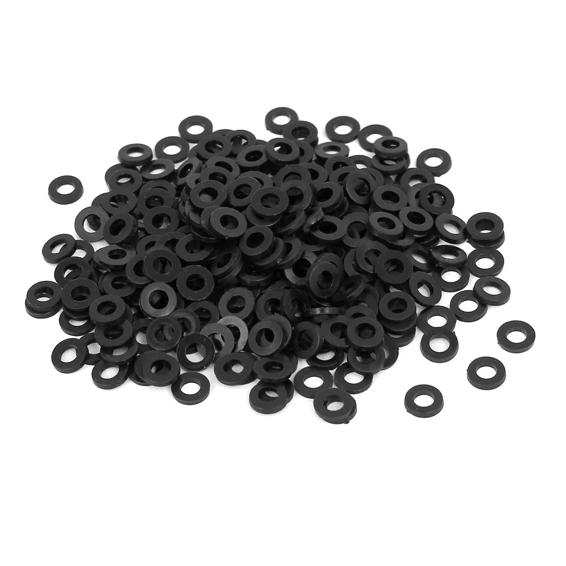 Uxcell Nylon Flat Insulating Washers Gaskets Spacers Black Packs