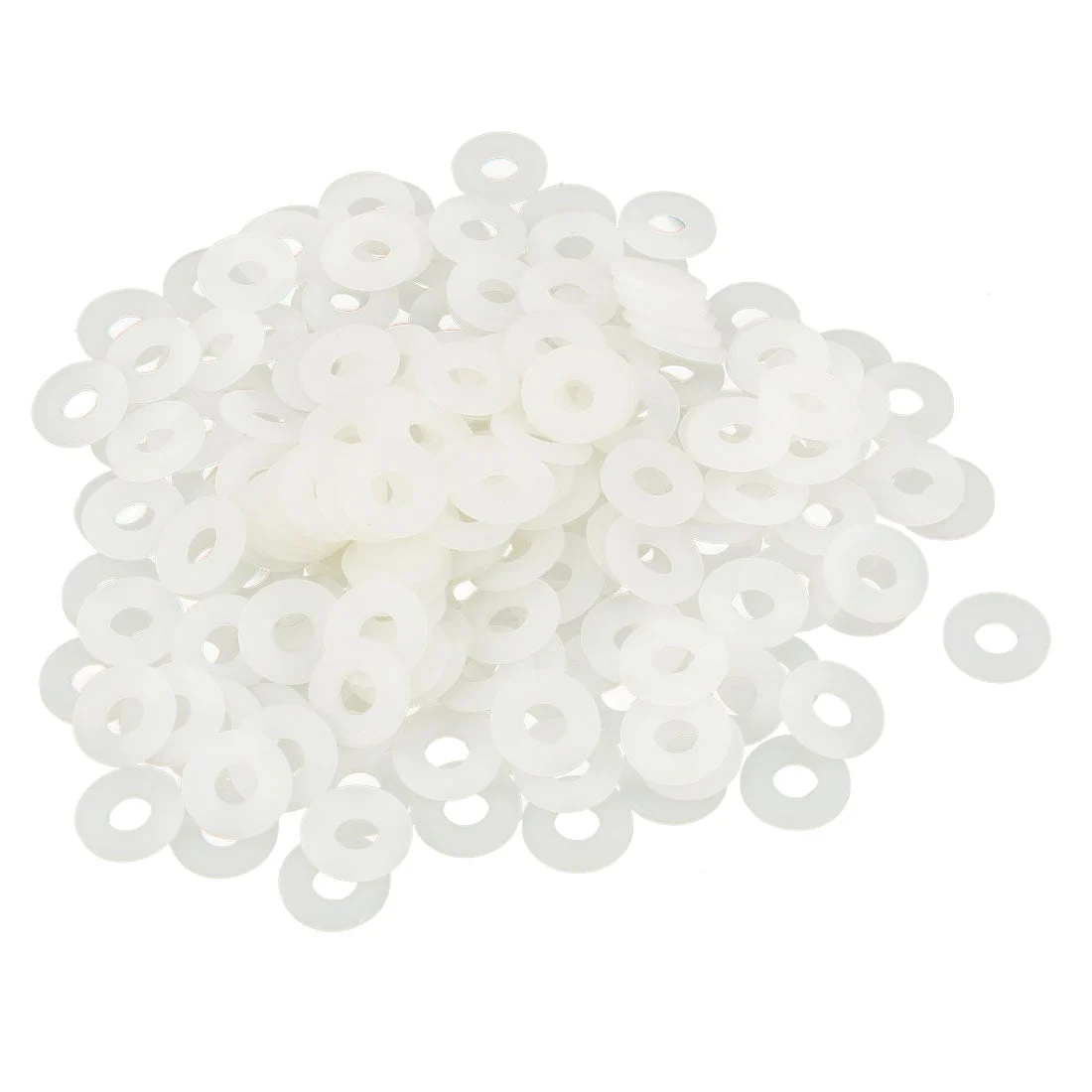 Uxcell Nylon Insulation Flat Spacer Washers Gasket Rings, Clear, Pack of 200