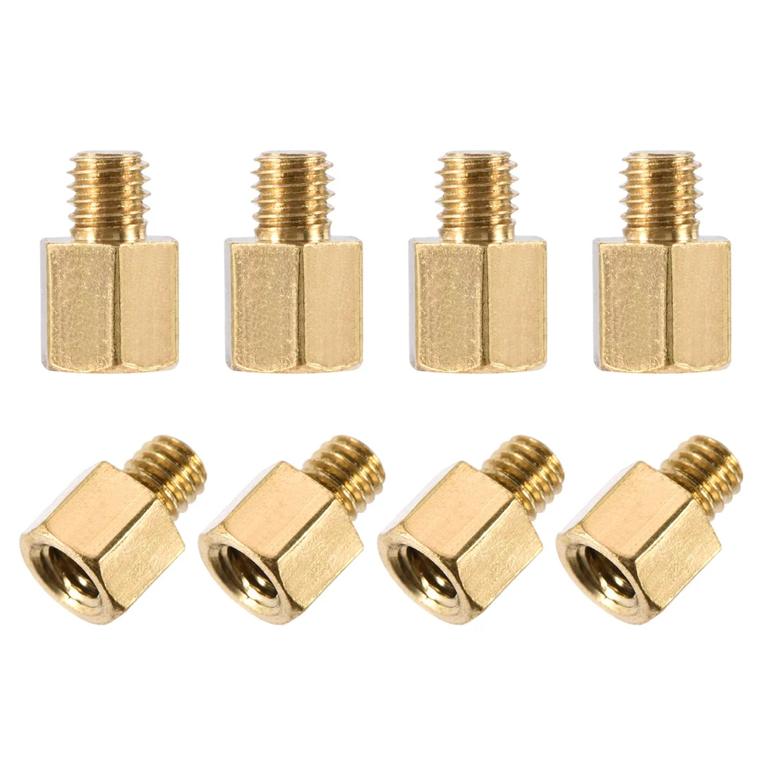 Uxcell M3 Male to Female Hex Brass Spacer Standoff 100pcs