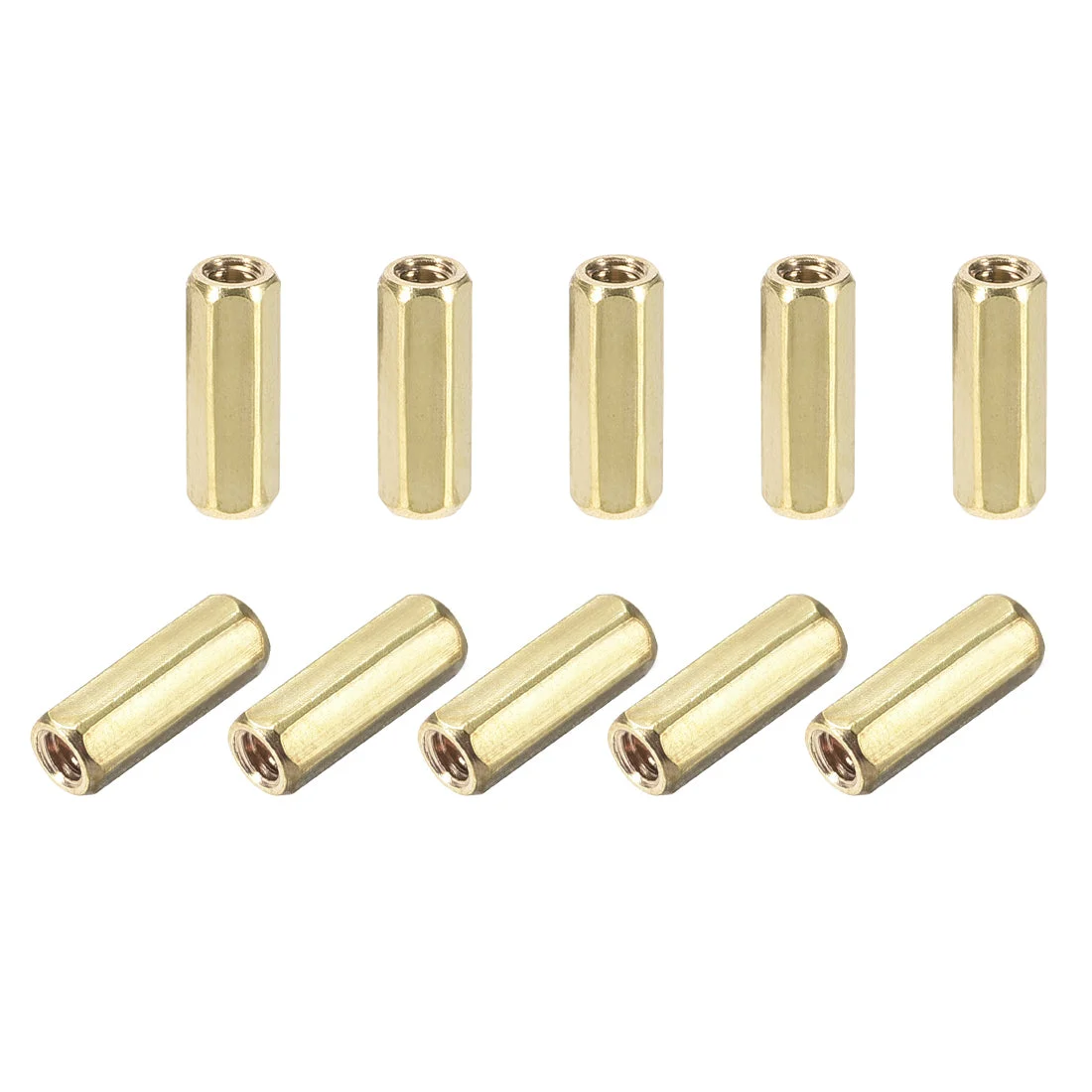 Uxcell M2 Female to Female Hex Brass Spacer Standoff 50pcs