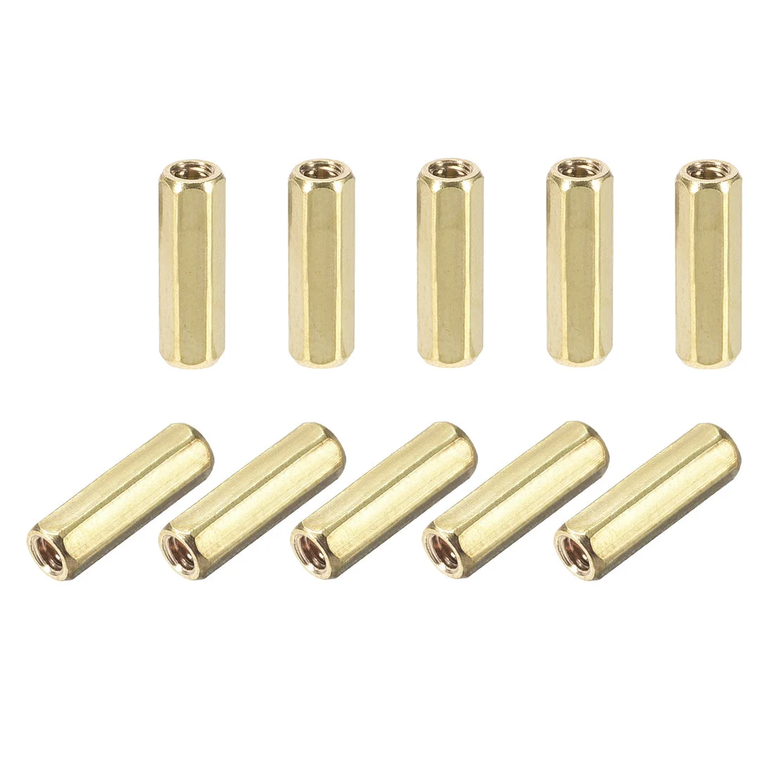 Uxcell M2 Female to Female Hex Brass Spacer Standoff 10pcs
