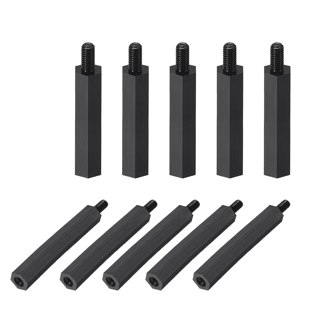 Uxcell M3 Male to Female Hex Nylon Spacer Standoff 50pcs