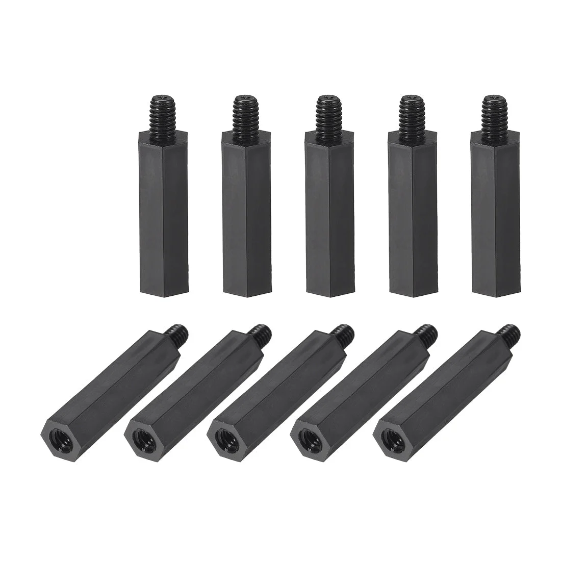 Uxcell M4 Male to Female Hex Nylon Spacer Standoff 50pcs