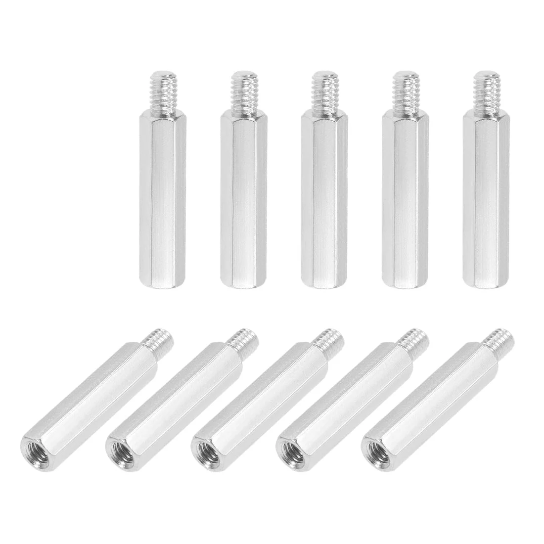 Uxcell M4 Male to Female Hex Nickel Plated Spacer Standoff 20pcs