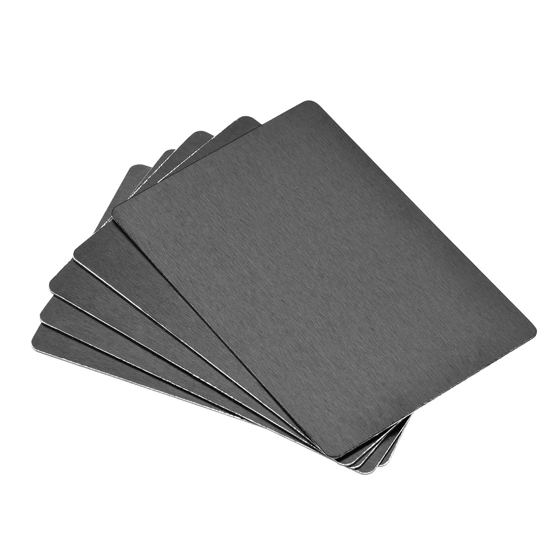 Uxcell Blank Metal Card Anodized Aluminum Plates for DIY Laser Printing