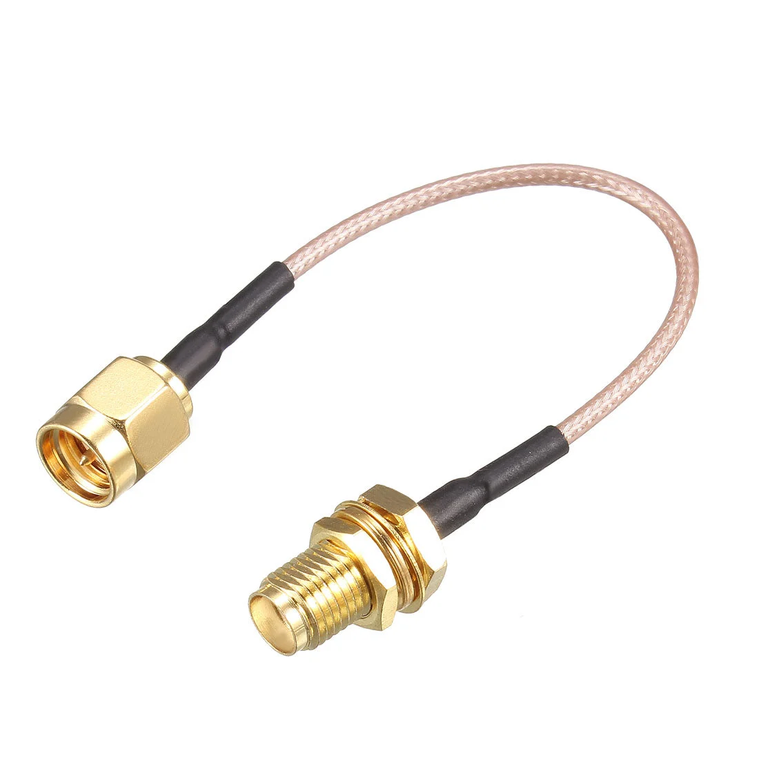 Uxcell Low Loss RF Coaxial Cable RG-178 SMA Male to SMA Female 19.7inch