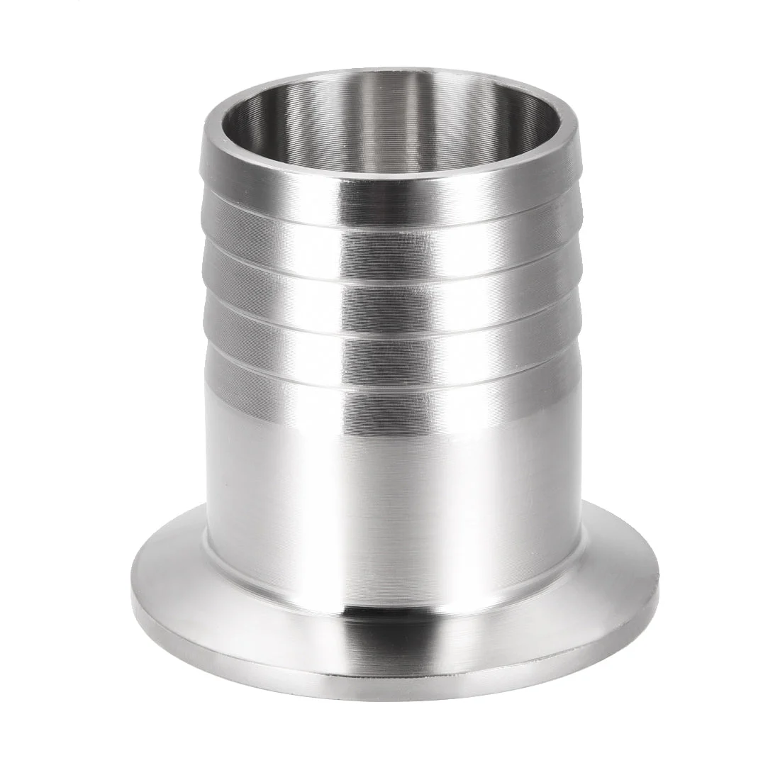 Uxcell Clamp Hose Adapter 2.520 Inch Flange to Hose Barb Sanitary Fitting