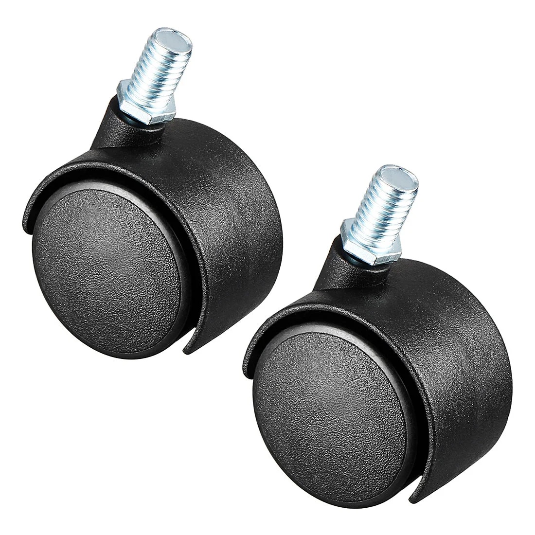 Uxcell 2 Pcs Inch Swivel Caster Wheels Nylon 360 Degree Threaded Stem Caster Wheel, M x mm, lb Capacity