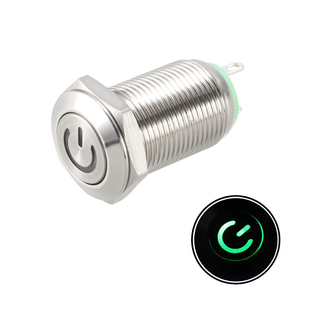 Uxcell Metal Push Button Switch Mounting Dia LED