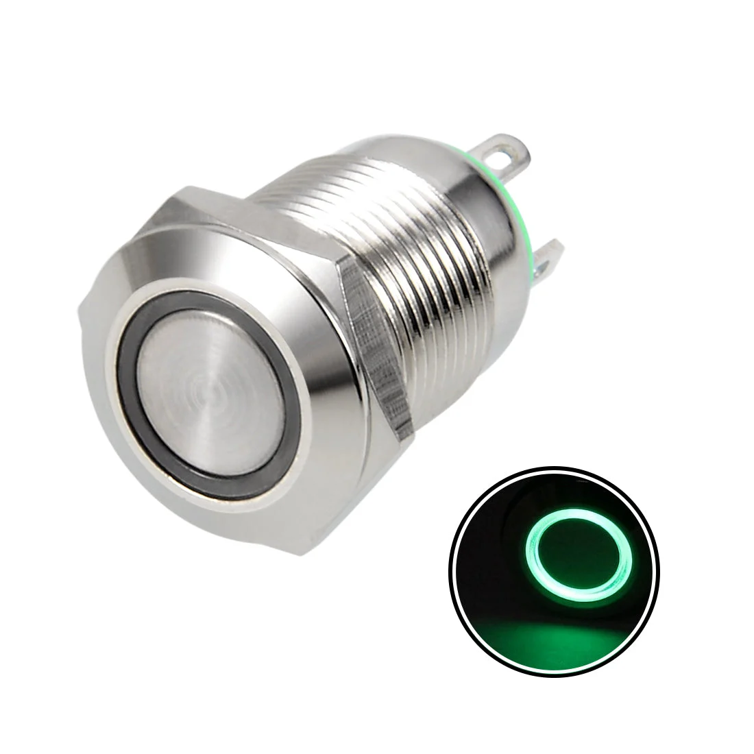 Uxcell Momentary Metal Push Button Switch Mounting Dia